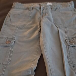 Junior Size 3Casual Cargo Pants in Light Green